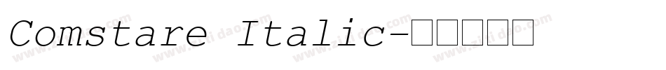 Comstare Italic字体转换